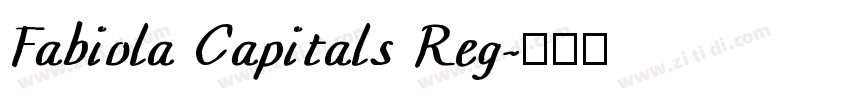 Fabiola Capitals Reg字体转换